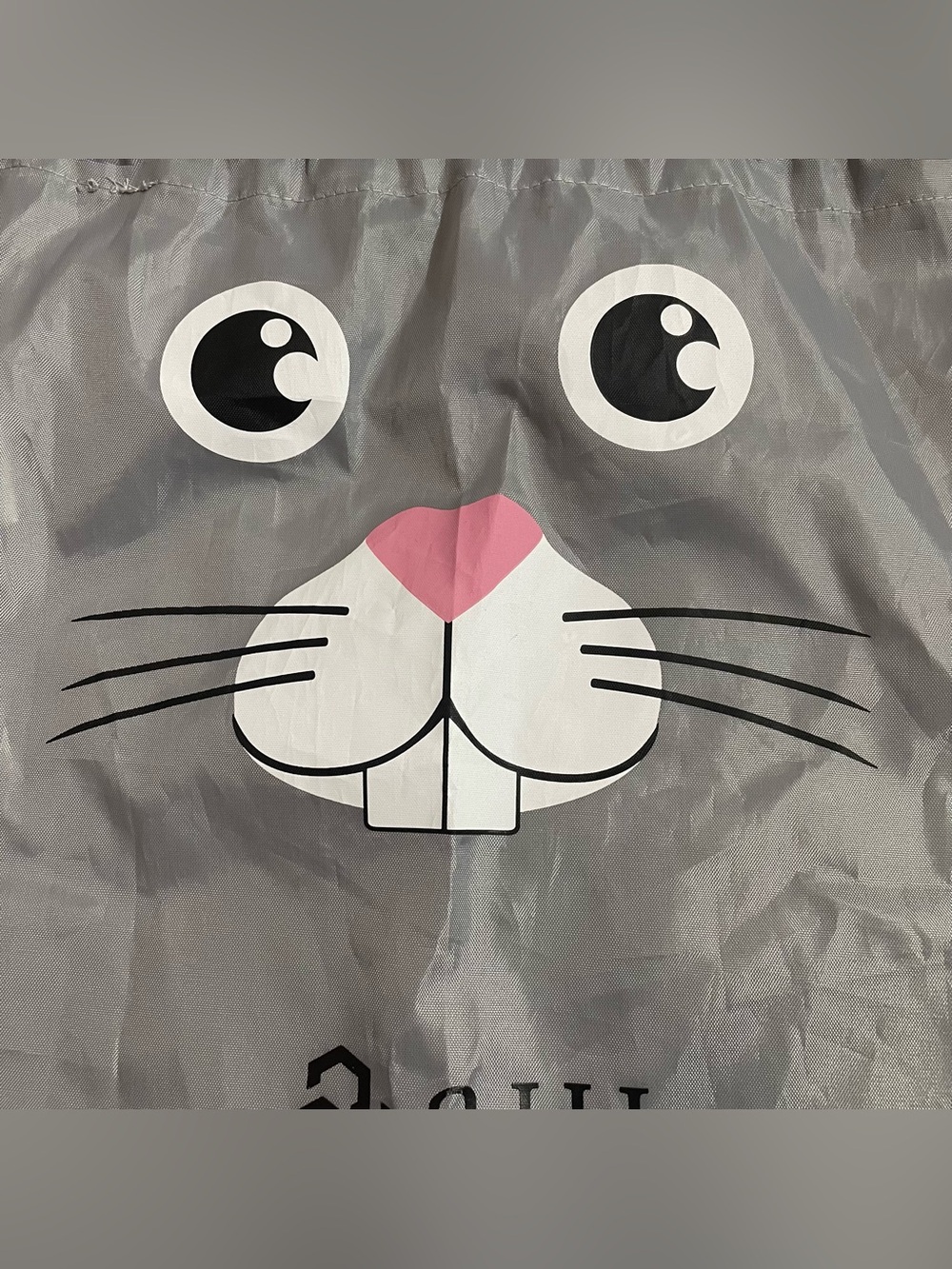 Vitronic Grey Bunny Rabbit Kids String Backpack 2012 - Picture 2 of 9